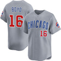 Chicago Cubs #16 Matthew Boyd Grey CLOTHIN Limited Stitched Jersey