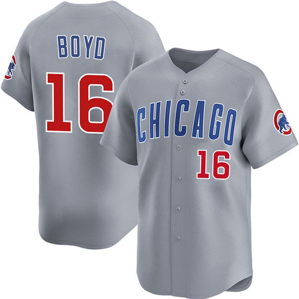 Chicago Cubs #16 Matthew Boyd Grey CLOTHIN Limited Stitched Jersey
