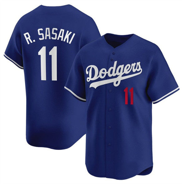 Los Angeles Dodgers #11 Roki Sasaki Royal CLOTHIN 2025 Alternate Limited Stitched Jersey