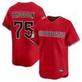 Cleveland Guardians #75 Connor Brogdon Player Red CLOTHIN Limited Home Stitched Jerseys
