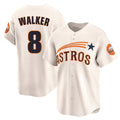 Houston Astros #8 Christian Walker Player Cream CLOTHIN Throwback Cooperstown Collection Limited Stitched Jerseys