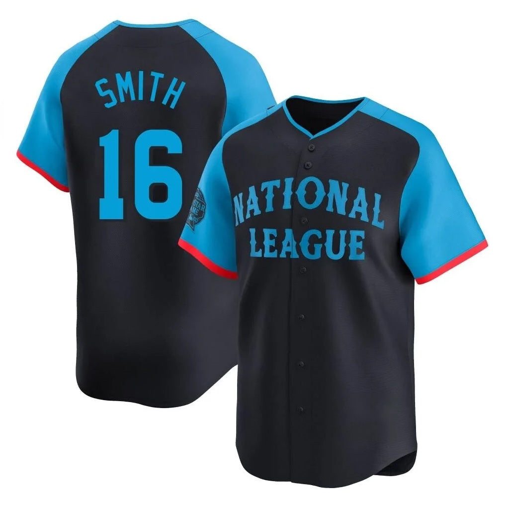Los Angeles Dodgers #16 Will Smith Player Black CLOTHIN National League All-Star Limited Home Stitched Jerseys