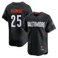 Baltimore Orioles #25 Pete Alonso Player Black CLOTHIN City Connect Limited Home Game Stitched Jerseys