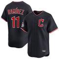 Cleveland Guardians #11 Jose Ramirez Player Navy CLOTHIN Limited Home Stitched Jerseys