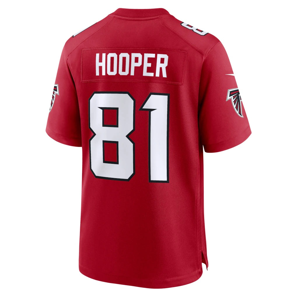 A.Falcons #81 Austin Hooper Red CLOTHIN Team Game Jersey