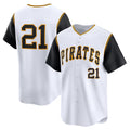 Pittsburgh Pirates #21 Roberto Clemente White CLOTHIN Cooperstown Collection Limited Jersey