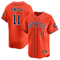 Houston Astros #11 Cam Smith Player Orange CLOTHIN Home Limited Stitched Jerseys