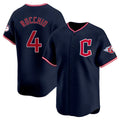 Cleveland Guardians #4 Brayan Rocchio Player Navy CLOTHIN Limited Home Stitched Jerseys