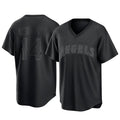 Los Angeles Angels #14 Logan O'Hoppe Player Black CLOTHIN Pitch Fashion T-shirt Stitched Jerseys
