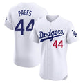 Los Angeles Dodgers #44 Andy Pages Player White CLOTHIN Limited Elite Home Stitched Jerseys
