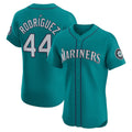 Seattle Mariners #44 Julio Rodr¨ªguez Teal CLOTHIN Alternate Elite Jersey