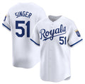 Kansas City Royals #51 Brady Singer White CLOTHIN 2024 Home Stitched Jersey