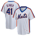 New York Mets #41 Tom Seaver White CLOTHIN Home Cooperstown Collection Player Jersey