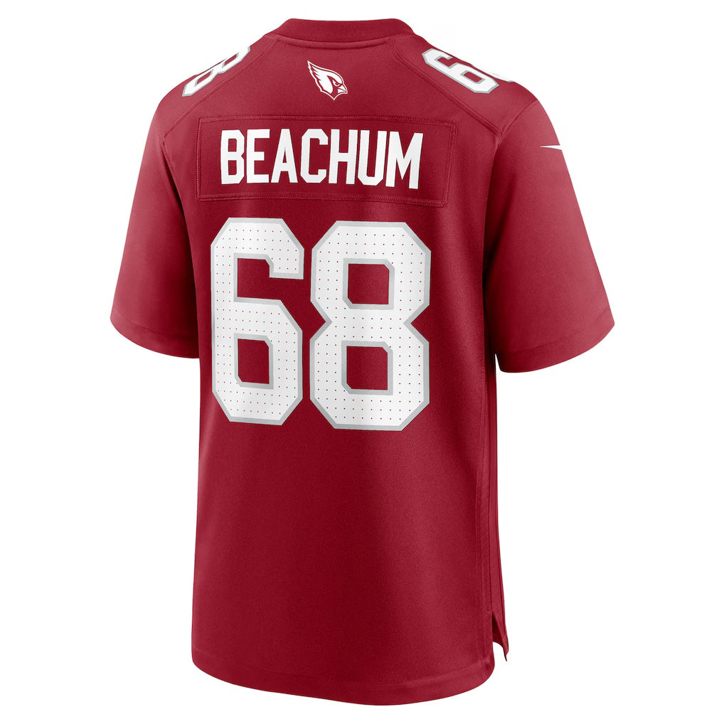 A.Cardinals #68 Kelvin Beachum Cardinal CLOTHIN Team Game Jersey