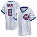 Chicago Cubs #8 Ian Happ Player White CLOTHIN T-shirt Cooperstown Collection Limited Stitched Jerseys