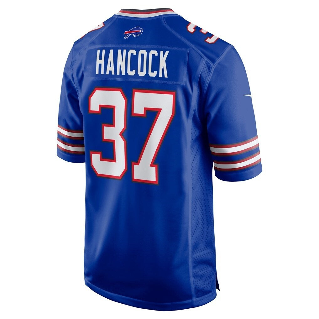 B.Bills #37 Jordan Hancock Royal CLOTHIN Team Game Jersey