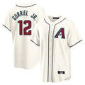 Arizona Diamondbacks #12 Lourdes Gurriel Jr Player Cream CLOTHIN Home Game Stitched Jerseys