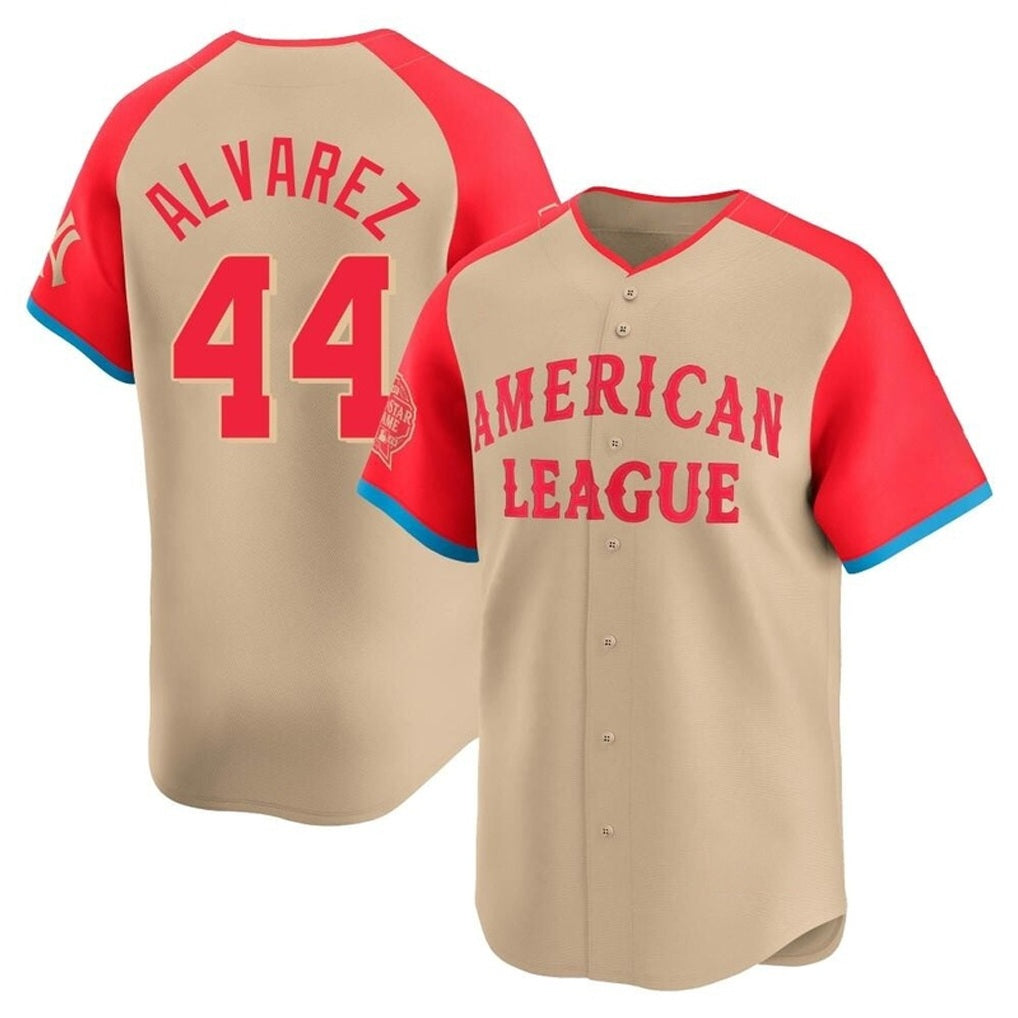 Houston Astros #44 Yordan Alvarez Player Cream CLOTHIN American League All-Star Game Limited Stitched Jerseys