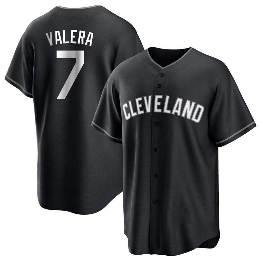Cleveland Guardians #7 George Valera Player Black CLOTHIN Home Game Stitched Jerseys