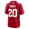 A.Cardinals #20 Zonovan Knight Cardinal CLOTHIN Team Game Jersey