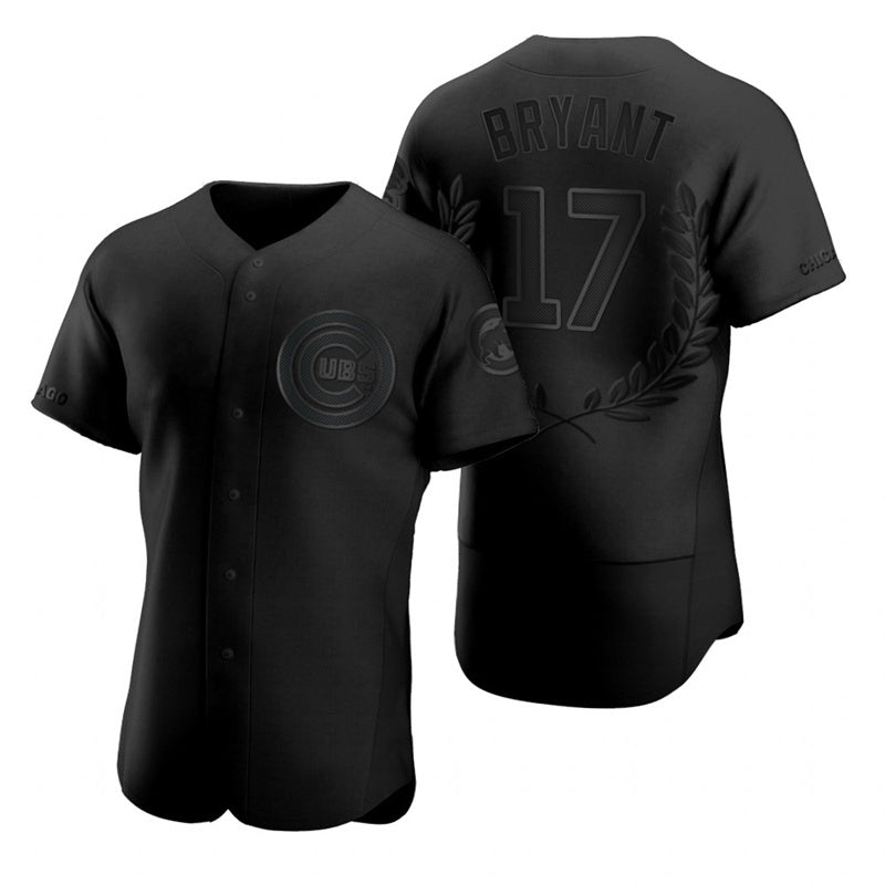 Chicago Cubs #17 Kris Bryant Black CLOTHIN Flexbase Fashion Jersey