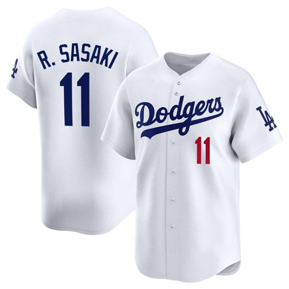 Los Angeles Dodgers #11 Roki Sasaki White CLOTHIN 2025 Home Limited Stitched Jersey