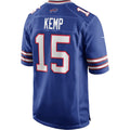 B.Bills #15 Jack Kemp Royal CLOTHIN Game Retired Player Jersey