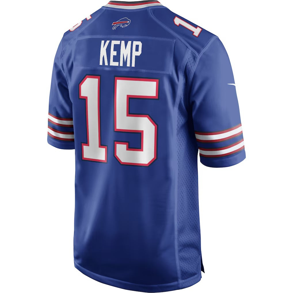 B.Bills #15 Jack Kemp Royal CLOTHIN Game Retired Player Jersey