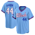 Atlanta Braves #44 Hank Aaron Powder Blue CLOTHIN 2026 City Connect Stadium Jersey
