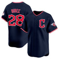 Cleveland Guardians #28 Tanner Bibee Navy CLOTHIN 2025 Alternate Limited Stitched Jersey