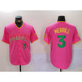 San Diego Padres #3 Jackson Merrill Pink CLOTHIN Player Number Fashion Jersey 2