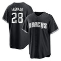 Arizona Diamondbacks #28 Nolan Arenado Player Black CLOTHIN Game Home Stitched Jerseys