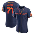 Houston Astros #71 Josh Hader Player Navy CLOTHIN City Connect Limited Elite Home Stitched Jerseys