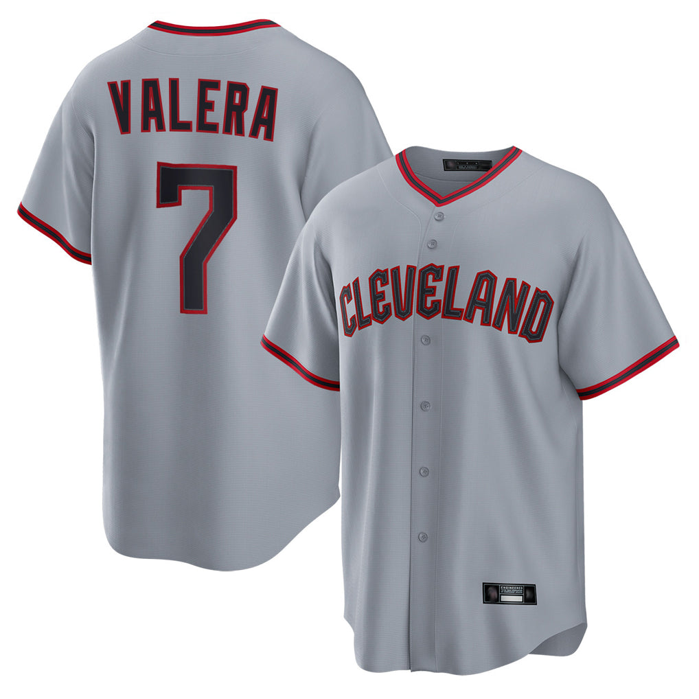 Cleveland Guardians #7 George Valera Player Gray CLOTHIN Home Game Stitched Jerseys