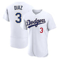 Los Angeles Dodgers #3 Edwin D¨ªaz Player Gold White CLOTHIN 2026 Collection Stadium Limited Elite Stitched Jerseys