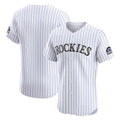 Colorado Rockies White CLOTHIN Home Elite Jersey