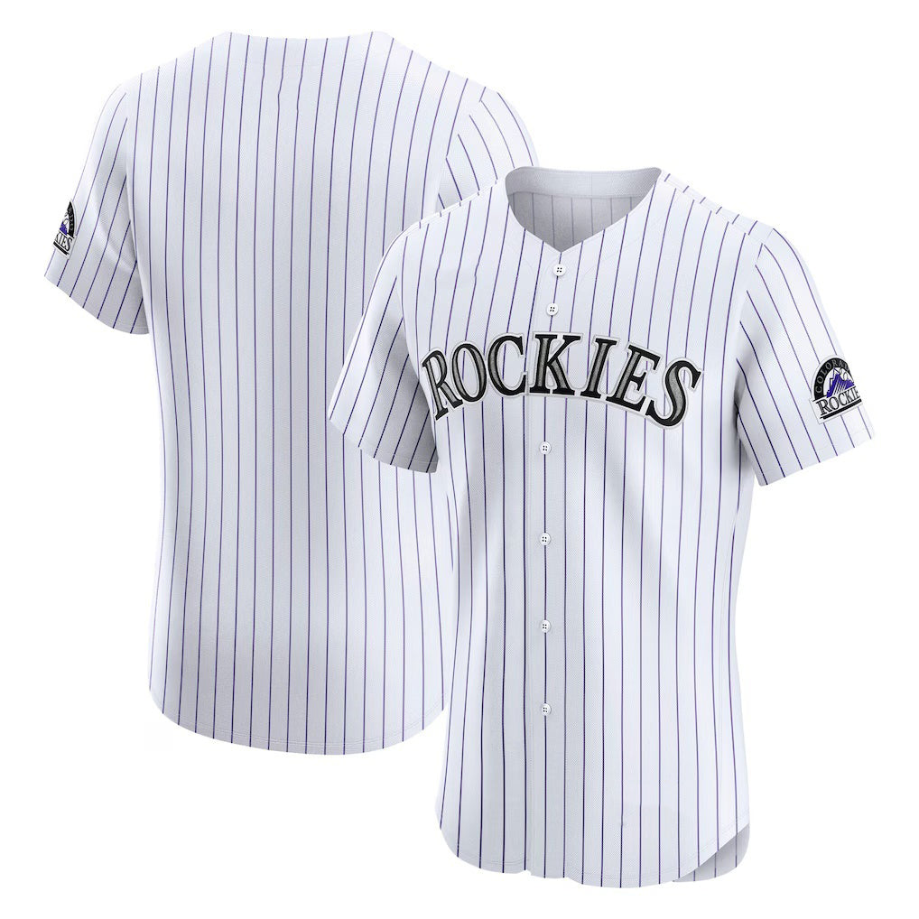 Colorado Rockies White CLOTHIN Home Elite Jersey