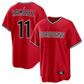 Cleveland Guardians #11 Jose Ramirez Player Red CLOTHIN Home Game Stitched Jerseys