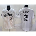 New York Yankees #2 Derek Jeter White CLOTHIN 'Gothic Legacy Edition' Vapor Premier Limited Stitched Jersey