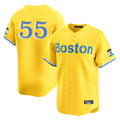 Boston Red Sox #55 Ranger Suarez Player Yellow CLOTHIN Limited Home Game Stitched Jerseys1