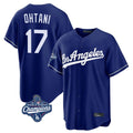 Los Angeles Dodgers #17 Shohei Ohtani Player Royal CLOTHIN World Series Meet Game Stitched Jerseys