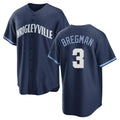 Chicago Cubs #3 Alex Bregman Player Navy CLOTHIN City Connect Home Game Stitched Jerseys