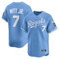 Kansas City Royals #7 Bobby Witt Jr. Player Light Blue CLOTHIN Alt Limited Home Stitched Jerseys
