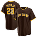 San Diego Padres #23 Fernando Tatis Jr. Brown CLOTHIN Alternate Replica Player Jersey