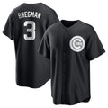 Chicago Cubs #3 Alex Bregman Player Black CLOTHIN Game Stitched Jerseys