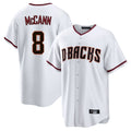 Arizona Diamondbacks #8 James McCann Player White CLOTHIN Home Game Stitched Jerseys
