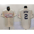 New York Yankees #2 Derek Jeter Cream CLOTHIN Limited Stitched Jersey 2
