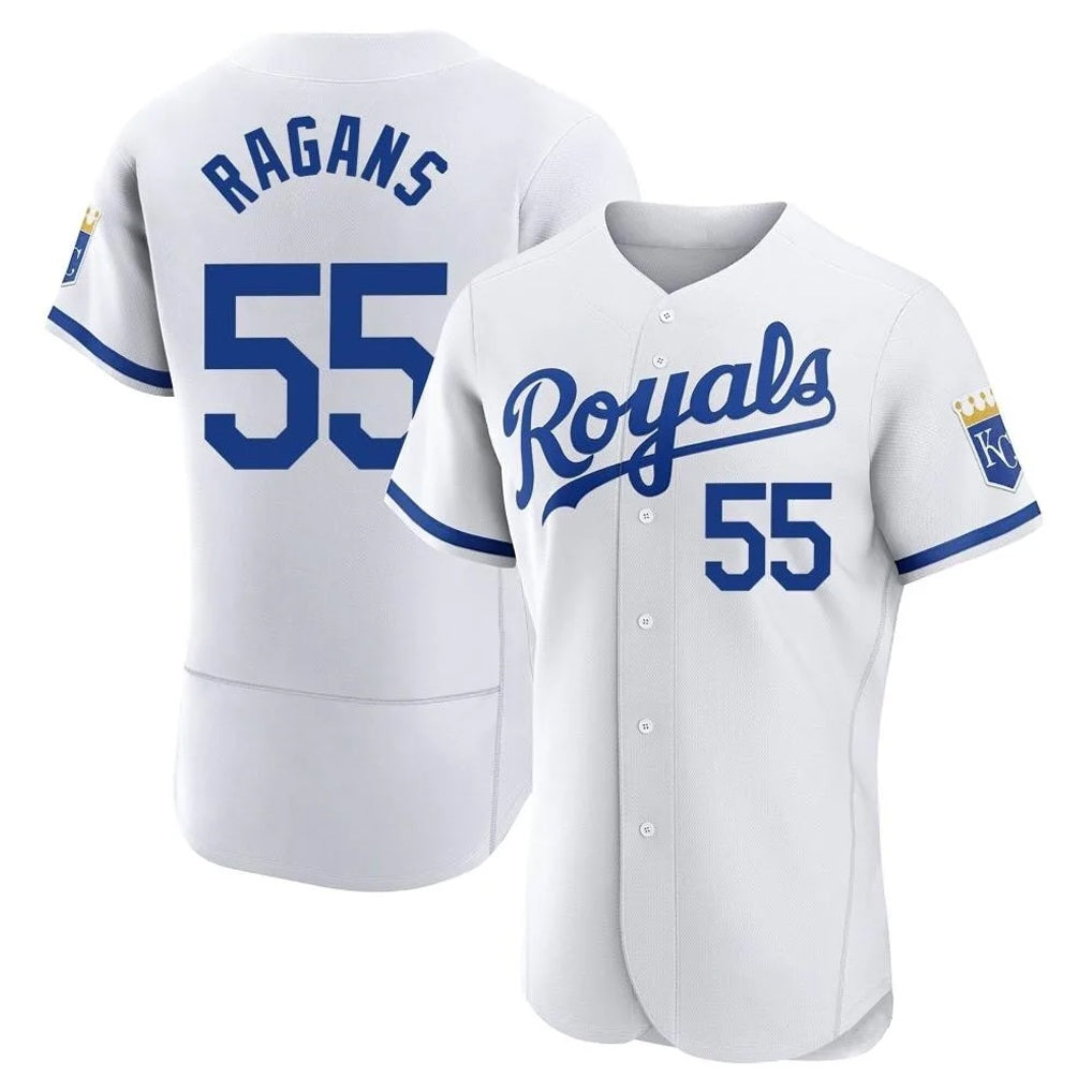 Kansas City Royals #55 Cole Ragans Player White CLOTHIN Limited Elite Home Game Stitched Jerseys