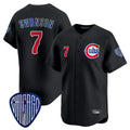 Chicago Cubs #7 Dansby Swanson Player Black CLOTHIN Vapor Premier Limited Home Stitched Jerseys