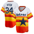 Houston Astros #34 Nolan Ryan White CLOTHIN Home Cooperstown Collection Player Jersey